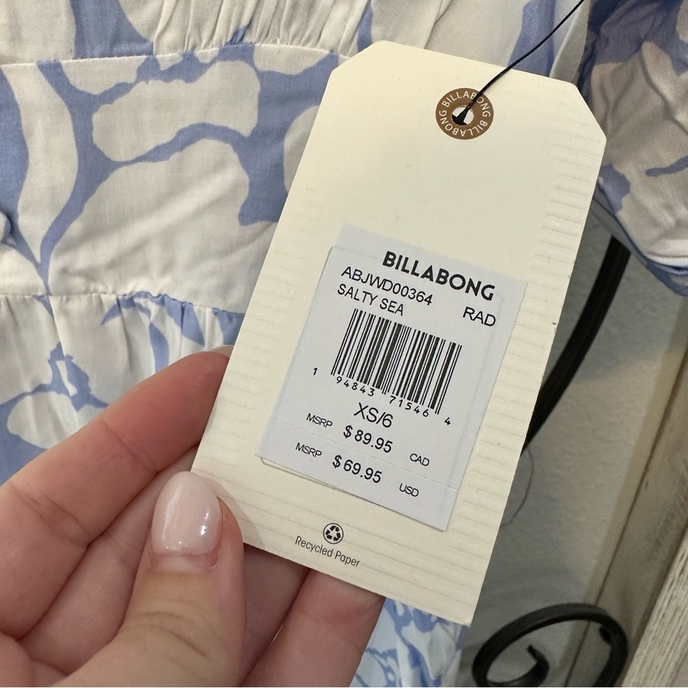 NWT BILLABONG Salty Sea Swim Dress or Cover-Up Size XS - Picture 10 of 13
